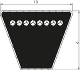 Image en vedette de la collection - Courroies Trapezoïdales Imperiales Classiques Z 10x6 Mm DIN 2215