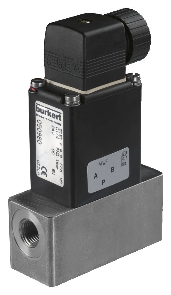 Électrovanne G1/4'' NC Acier Inoxydable FKM -2bar/0-29psi 42VAC 0121 52819