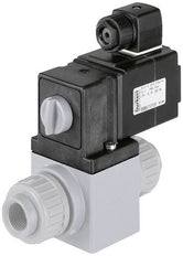 Solenoid Valve 3/2 Diverting 15.4mm Welded Sleeves Plastic FKM 0-1bar/15psi 230VAC Vacuum 0131 235041