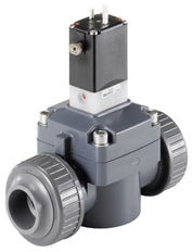 Solenoid Valve 50mm Glued Sleeves NC Plastic EPDM 0.5-6bar/7-87psi 24VDC 142 253451