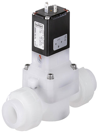 Électrovanne 20mm Manchons Soudés NC Plastique FKM 0.5-6bar/7-87psi 24VAC 142 88663