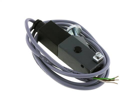 Pressostat aluminium SPDT 5 à 50bar G1/4'' 250VAC/DC Câble 3 fils 2m