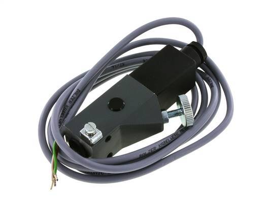 Pressostat aluminium SPDT 5 à 50bar G1/4'' 250VAC/DC Câble 3 fils 2m