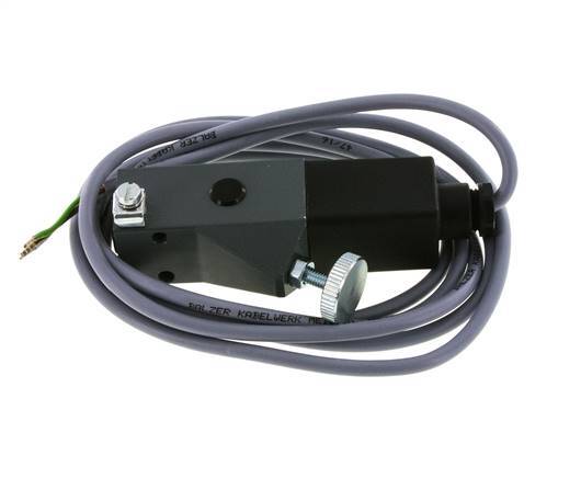 Pressostat aluminium SPDT 5 à 50bar G1/4'' 250VAC/DC Câble 3 fils 2m