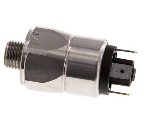 Pressostat SPDT 10 à 50bar en acier inoxydable G1/4'' 250VAC Connecteur plat EPDM