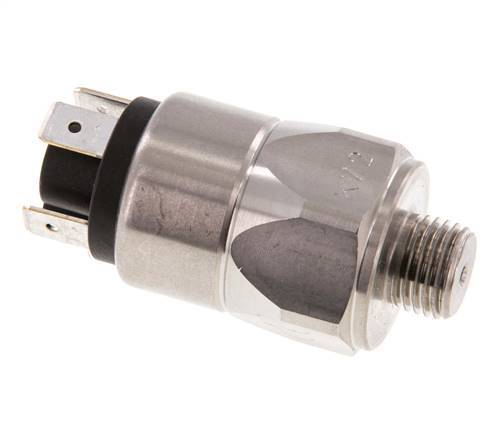 Pressostat SPDT 10 à 100bar en acier inoxydable G1/4'' 250VAC Connecteur plat EPDM