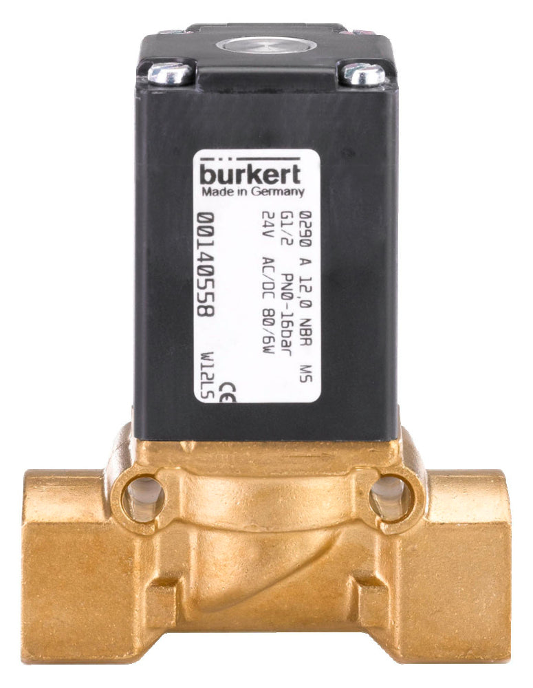 Solenoid Valve G1'' NC Brass EPDM 0-16bar/232psi 24VAC/DC Vacuum Drinking Water 290 78662