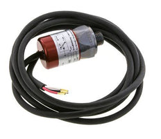 Pressostat acier SPDT 50 à 150bar G1/4'' 250VAC 3 fils Câble 2m