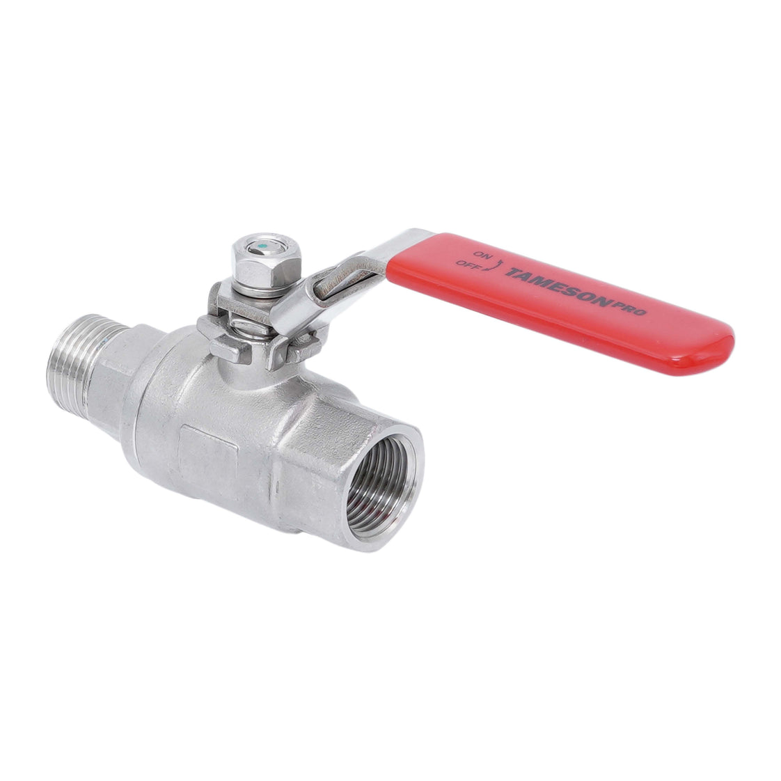 R/Rp 1-1/4'' Vanne à bille 2 voies 2 pièces en acier inoxydable 69 bar RTFE - TamesonPRO 1112-114
