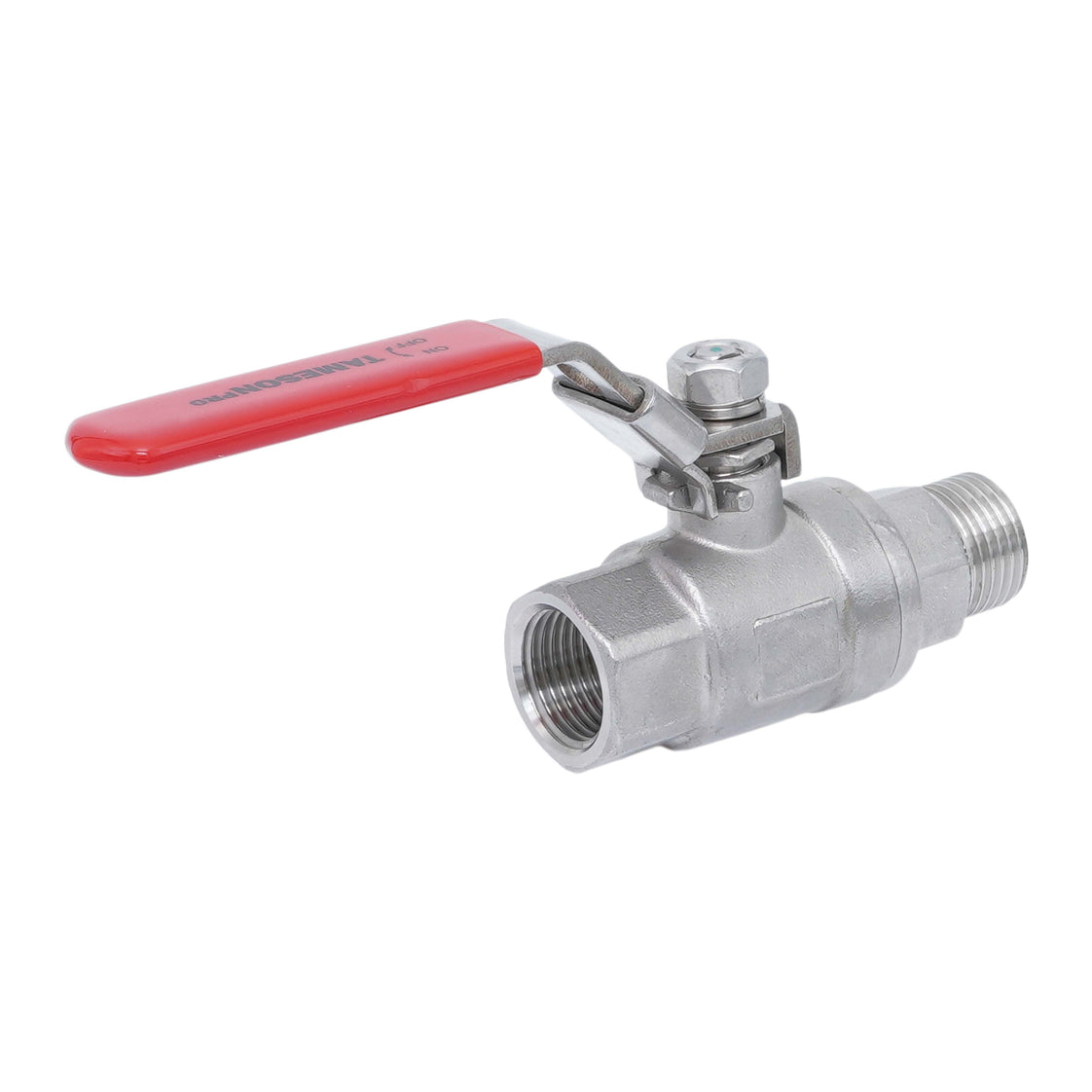 R/Rp 1-1/4'' Vanne à bille 2 voies 2 pièces en acier inoxydable 69 bar RTFE - TamesonPRO 1112-114