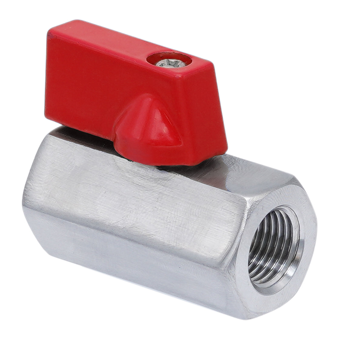 G 1/8'' F/F Vanne À Bille Mini En Acier Inoxydable 69 Bar PTFE - TamesonPRO 1113-018-F