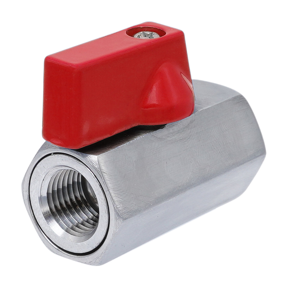 G 1/8'' F/F Vanne À Bille Mini En Acier Inoxydable 69 Bar PTFE - TamesonPRO 1113-018-F