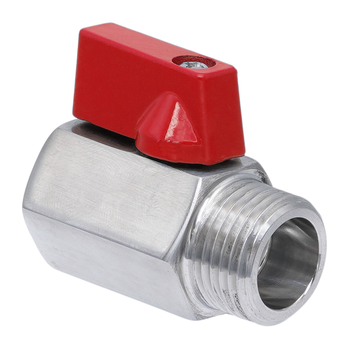 G 1/4'' M/F Vanne À Bille Miniature En Acier Inoxydable 69 Bar PTFE - TamesonPRO 1113-014-MF