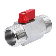 G 3/8'' M/M Vanne À Bille Mini En Acier Inoxydable 69 Bar PTFE - TamesonPRO 1113-038-M