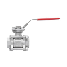 Rp 4'' Vanne à bille 2 voies 3 pièces en acier inoxydable 69 bar RTFE ISO-Top F10/F12 - TamesonPRO 1121-400