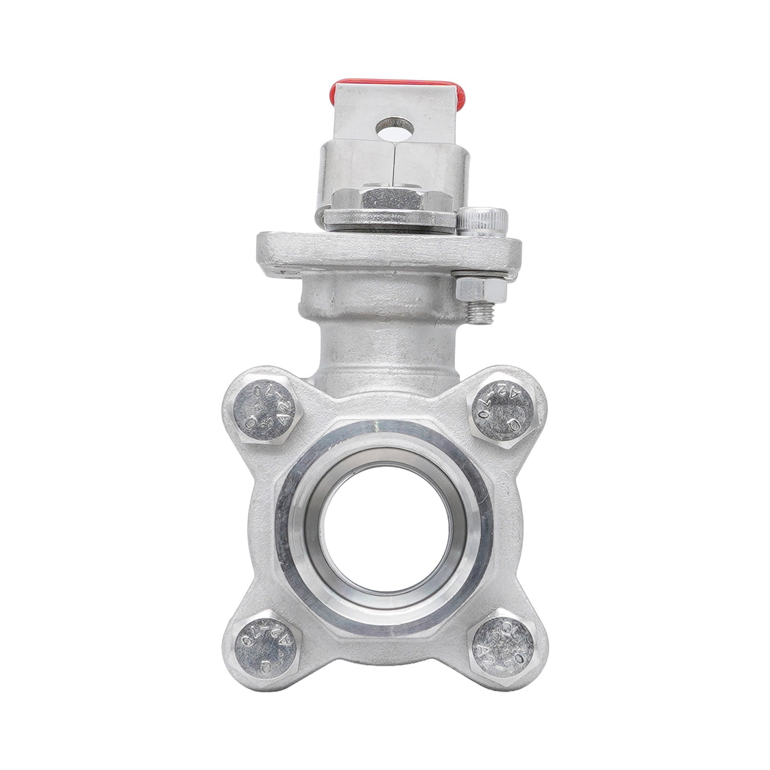 Rp 4'' Vanne à bille 2 voies 3 pièces en acier inoxydable 69 bar RTFE ISO-Top F10/F12 - TamesonPRO 1121-400