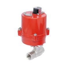 Vanne à bille électrique 2 voies en laiton Rp 3/4" 100-240 V AC
