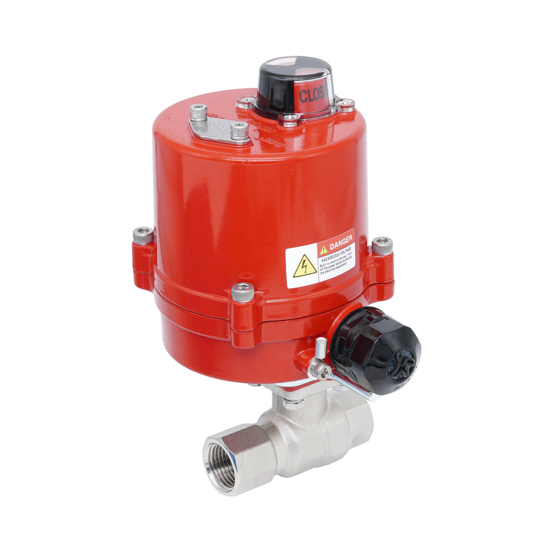 Vanne à bille électrique 2 voies en laiton Rp 3/8" 100-240 V AC
