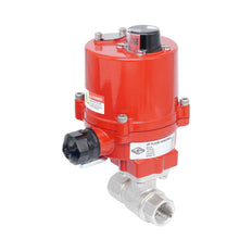 Vanne à bille électrique 2 voies en laiton Rp 3/4" 24 V AC/DC