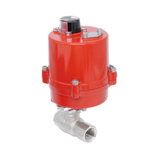 Vanne à bille électrique 2 voies en laiton Rp 1/4" 100-240 V AC