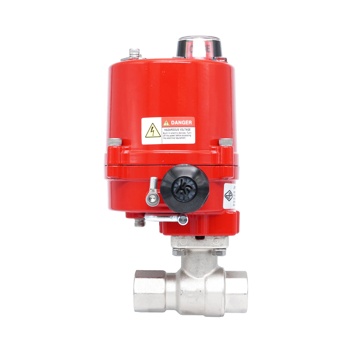 Vanne à bille électrique 2 voies en laiton Rp 3/4" 100-240 V AC