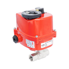 Vanne à bille électrique modulante 2 voies en laiton Rp 1/2" 24 V AC/DC