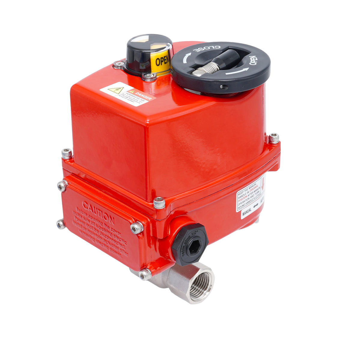 Vanne à bille électrique modulante 2 voies en laiton Rp 3/4" 24 V AC/DC