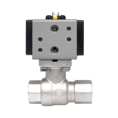 Vanne à bille pneumatique 2 voies en laiton Rp 1/2" - à double effet