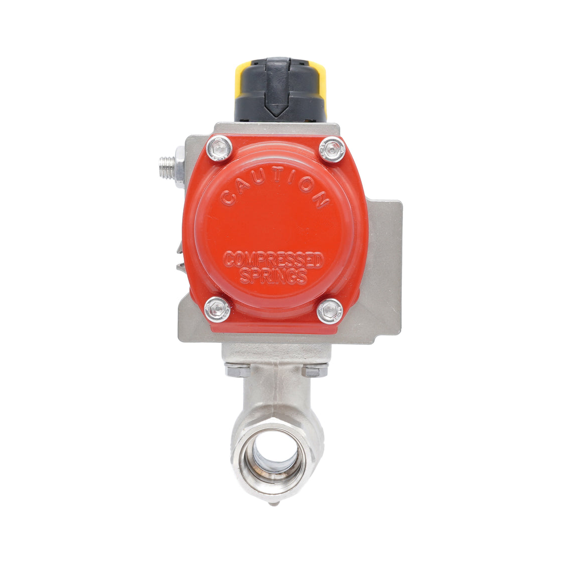 Vanne à bille pneumatique 2 voies en laiton Rp 1/2" - à ouverture par ressort