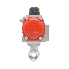 Vanne à bille pneumatique 2 voies en laiton Rp 1/2" - à ouverture par ressort