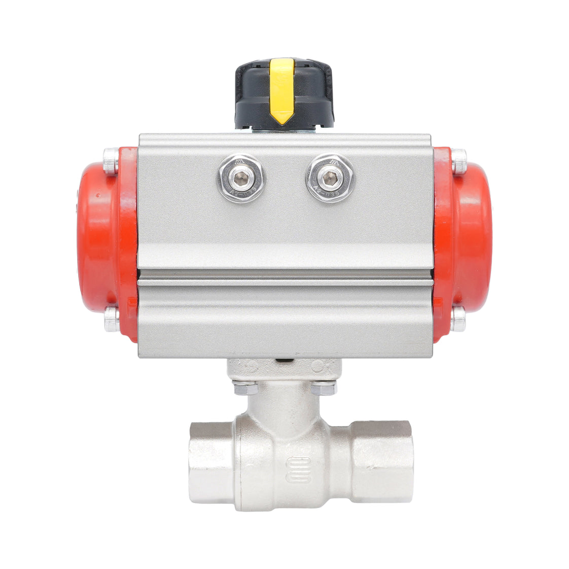 Vanne à bille pneumatique 2 voies en laiton Rp 3/4" - à fermeture par ressort