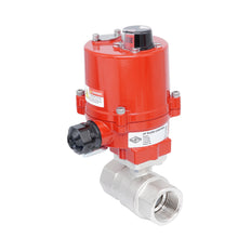 Vanne à bille électrique 2 voies en laiton Rp 1-1/2" 24 V AC/DC