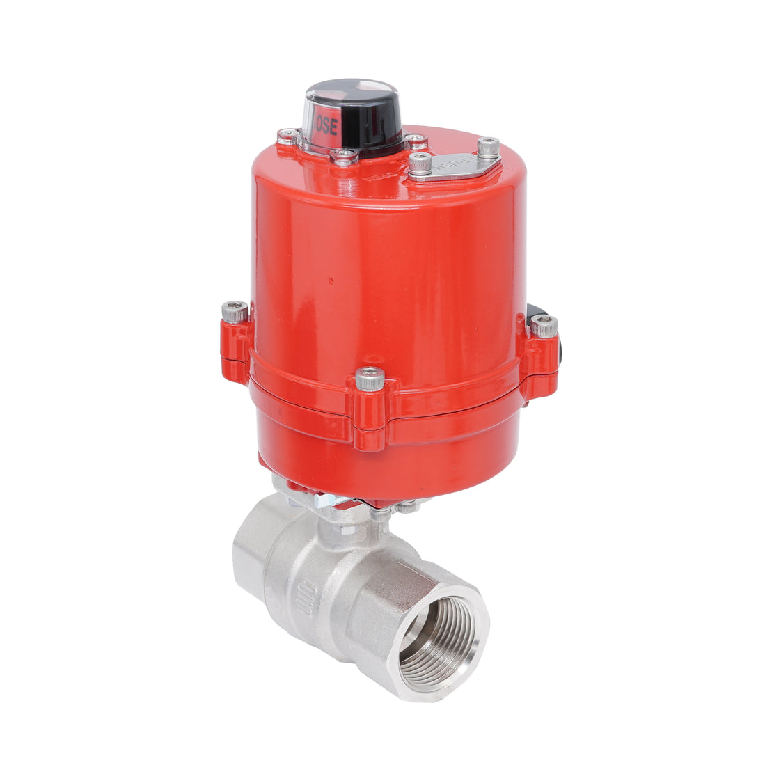Vanne à bille électrique 2 voies en laiton Rp 1-1/4" 24 V AC/DC