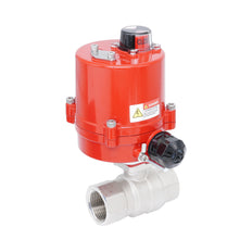 Vanne à bille électrique 2 voies en laiton Rp 1-1/4" 24 V AC/DC