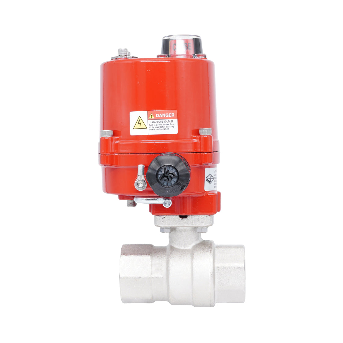 Vanne à bille électrique 2 voies en laiton Rp 1-1/2" 100-240 V AC