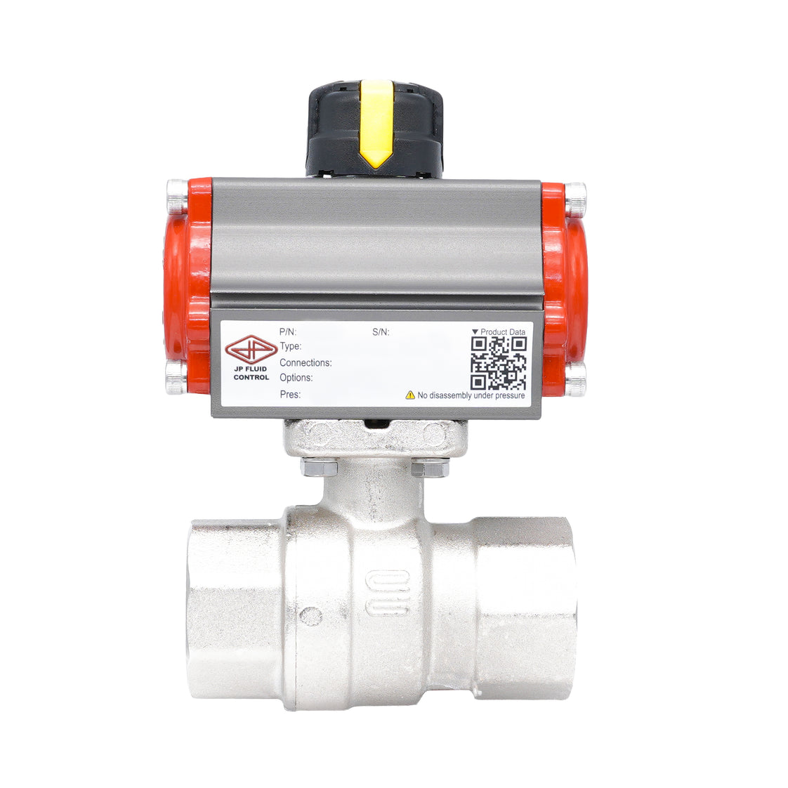 Vanne à bille pneumatique 2 voies en laiton Rp 1 1/2" - à double effet