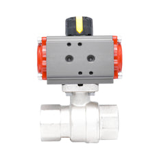Vanne à bille pneumatique 2 voies en laiton Rp 3/4" - à double effet
