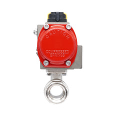 Vanne à bille pneumatique 2 voies en laiton Rp 1 1/4" - à fermeture par ressort