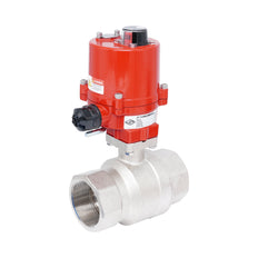 Vanne à bille électrique 2 voies en laiton Rp 2-1/2" 100-240 V AC