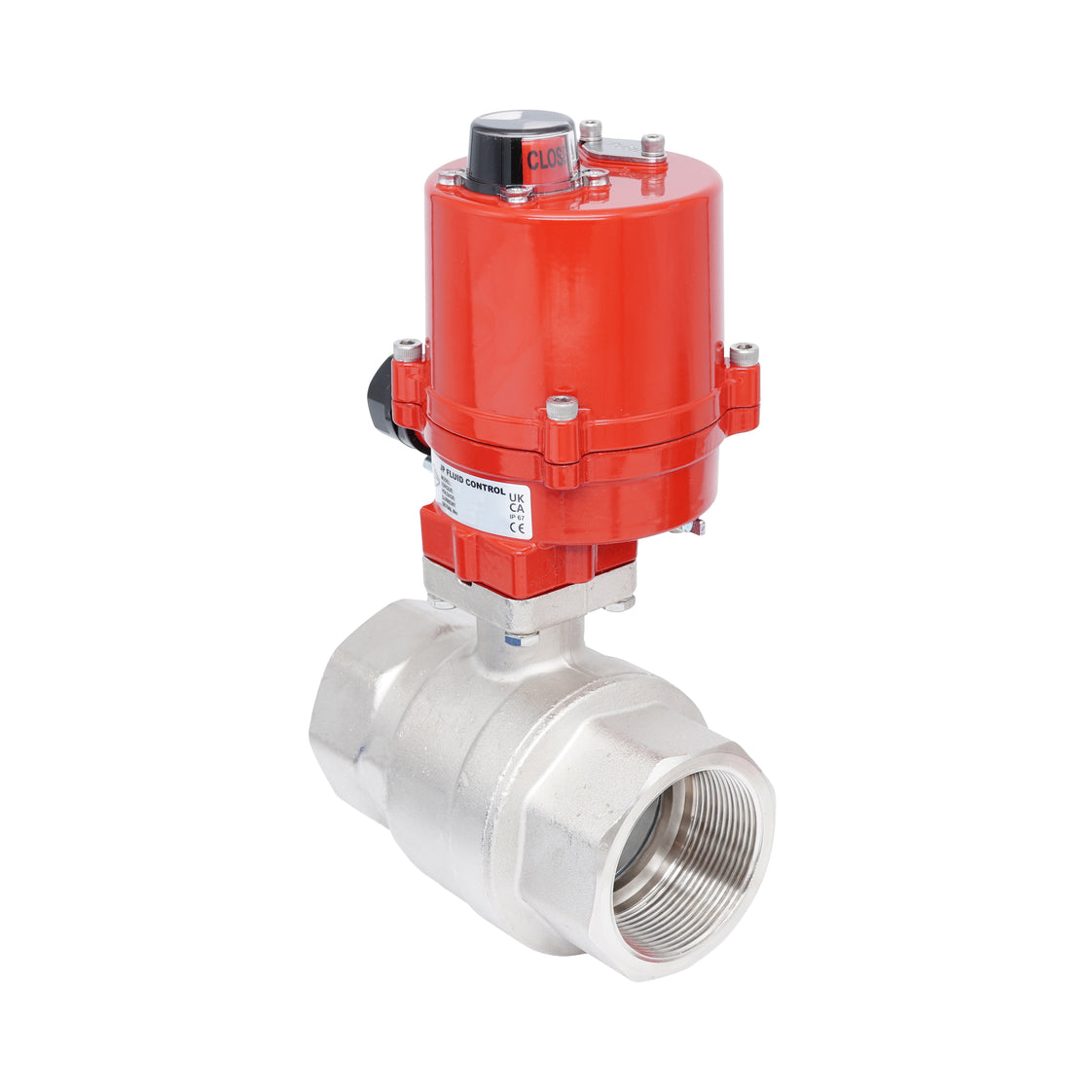 Vanne à bille électrique 2 voies en laiton Rp 2-1/2" 100-240 V AC