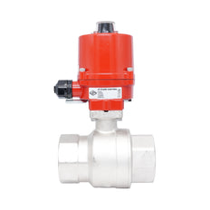 Vanne à bille électrique 2 voies en laiton Rp 2-1/2" 100-240 V AC