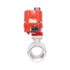 Vanne à bille électrique 2 voies en laiton Rp 2-1/2" 100-240 V AC