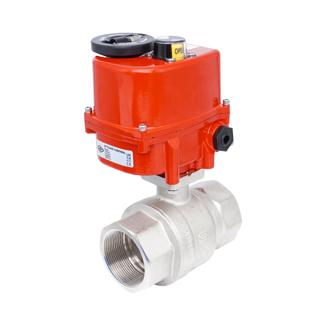 Vanne à bille électrique modulante 2 voies en laiton Rp 2" 24 V AC/DC