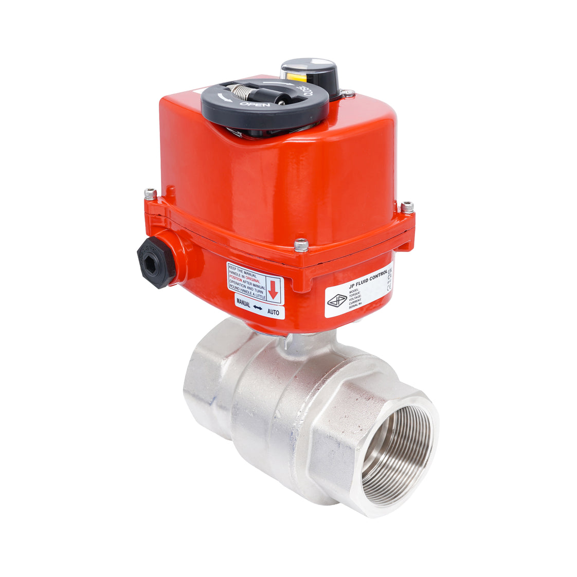Vanne à bille électrique modulante 2 voies en laiton Rp 2" 24 V AC/DC