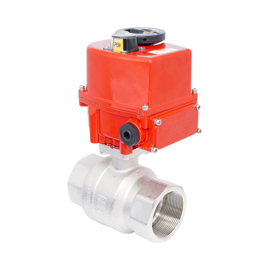 Vanne à bille électrique modulante 2 voies en laiton Rp 2-1/2" 24 V AC/DC