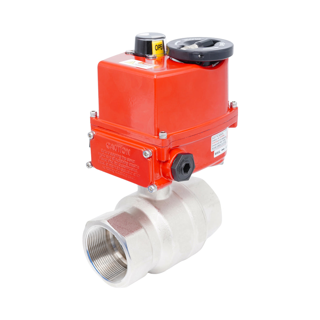 Vanne à bille électrique modulante 2 voies en laiton Rp 2-1/2" 24 V AC/DC