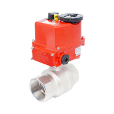 Vanne à bille électrique modulante 2 voies en laiton Rp 2-1/2" 24 V AC/DC