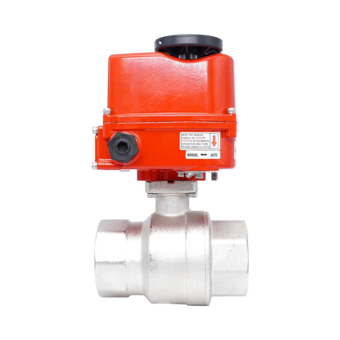 Vanne à bille électrique modulante 2 voies en laiton Rp 2-1/2" 24 V AC/DC