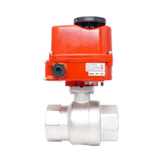 Vanne à bille électrique modulante 2 voies en laiton Rp 2-1/2" 24 V AC/DC