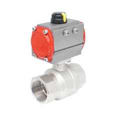 Vanne à bille pneumatique 2 voies en laiton Rp 2" - à double effet